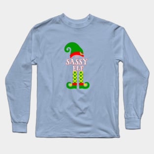 The Sassy Elf Family Matching Christmas 2020 Gift  Long Sleeve T-Shirt